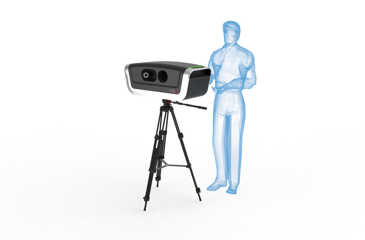 R3Dscan mit blauer Figur zur Groesseneinordnung